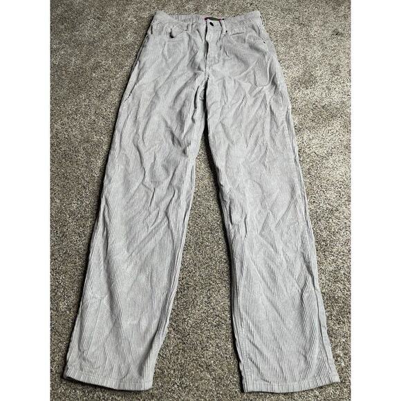 Empyre Corduroy Skate Pants Gray Size 7 Skater 90s Grunge Hip Hop Y2K - Picture 3 of 9